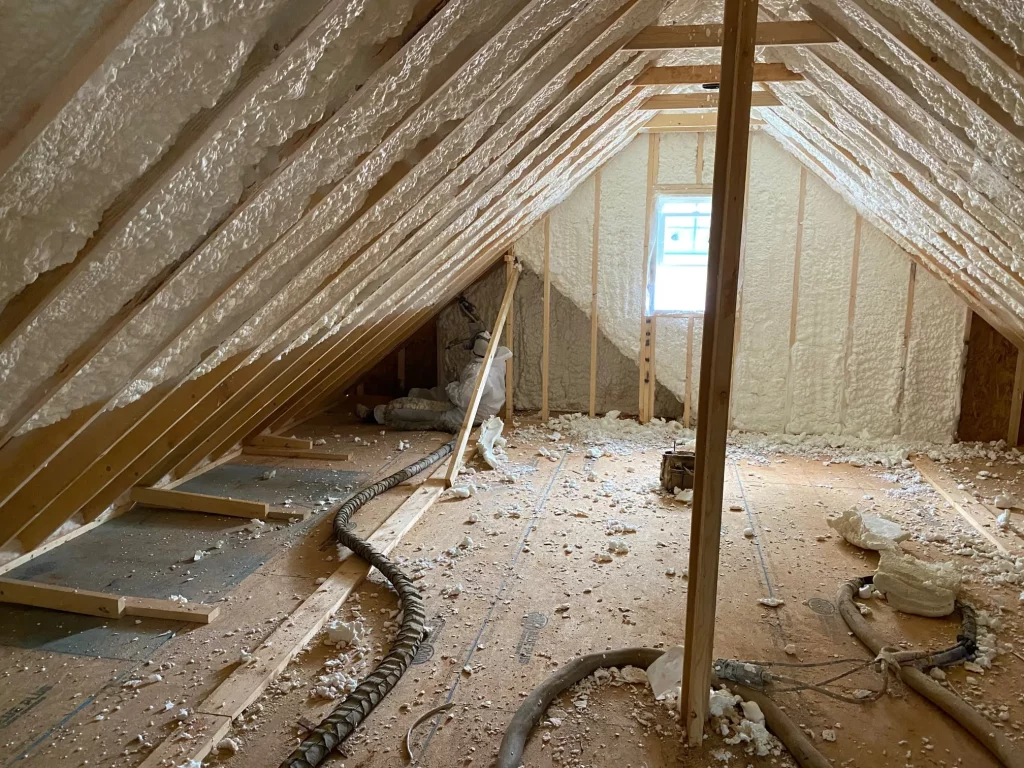 Why open-cell spray foam insulation is used in party walls between units in Palm Beach Gardens, FL